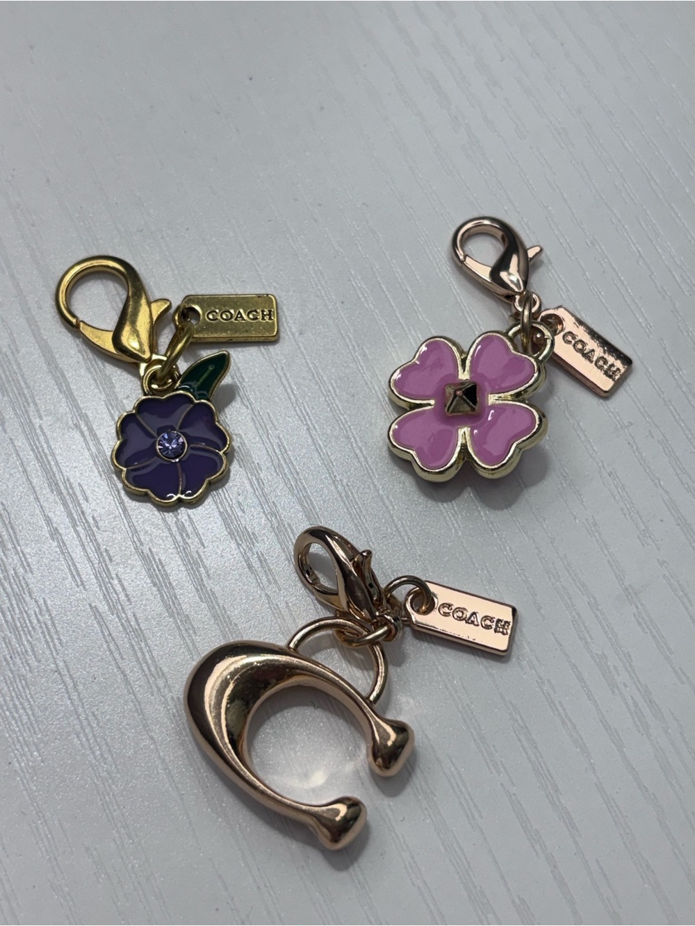 Lot of 3 Coach Mini Charms - Picture 5 of 5